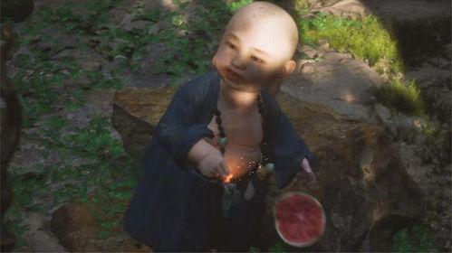 黑神话悟空弥勒吃瓜图片,黑神话悟空中的瓜界传奇