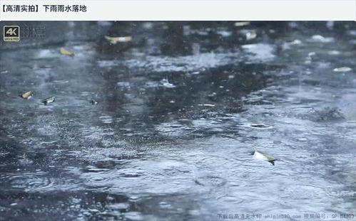 下雨视频下载,捕捉自然旋律的瞬间