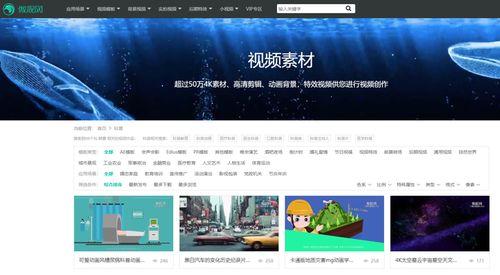 视频素材库网站,海量资源一网打尽，创意无限